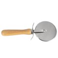 thumbnail image 2 of Winco PWC-4 4" Pizza Cutter w/ Wood Handle, Stainless Steel, 2 of 5