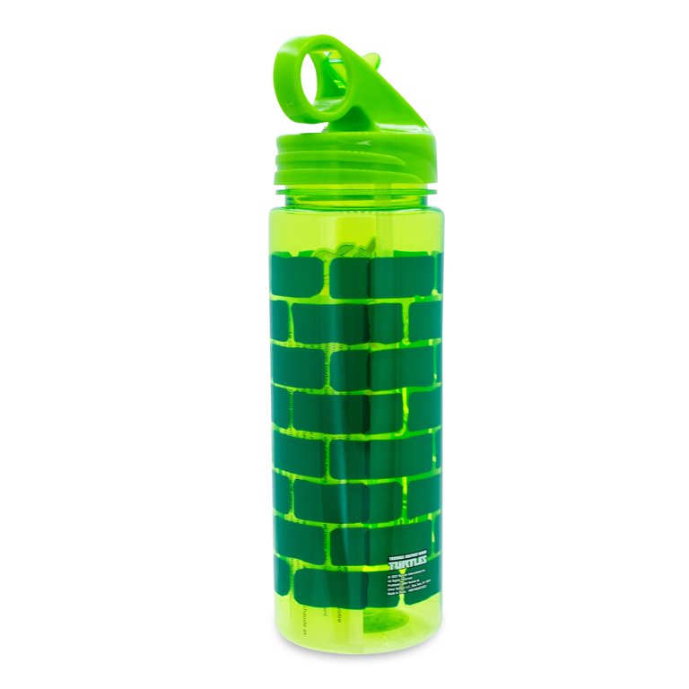 Teenage Mutant Ninja Turtles Water Bottle With Flip-Up Straw Holds 20  Ounces