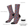 thumbnail image 6 of Honeii Octopus in love Print Adult Socks,Crew Socks,Casual Calf Socks,Daily Wear Socks for Men & Women, Perfect for Sports, Casual and Everyday Use, 6 of 6