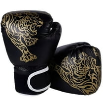 BESTSKY Kids Boxing Gloves Kickboxing Punching Bag Training Spar Thai Caseing Mma Black 25x17cm