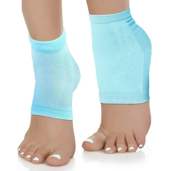 Happon Moisturizing Socks Lotion Gel for Dry Cracked Heels - Spa Gel Socks Humectant Moisturizer Heel Balm Foot Treatment Care Heel Softener Compression Cotton