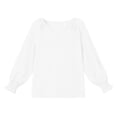 thumbnail image 5 of HIPYLO Kids Thermals Top and Bottom Set Girls Thermal Top Red Top for Girls Shirt School Uniform Shirts for Baby Winter Clothes Girl Clothes for Kids, White 6-8 Years, 5 of 7