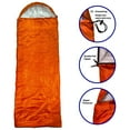 thumbnail image 3 of RNX Warm Weather Lightweight Sleeping Bag, Ultralight with Compression Sack, 3 of 7