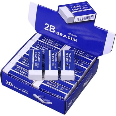 RETON 30 Pack Pencil Eraser, Soft White Erasers , Erase Easily Eraser Bulk for Artists Teachers Drawing Office (2 x 0.70 x 0.4inch)