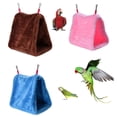 thumbnail image 6 of Visland Bird Hammock, Alloy Buckle Solid Color Soft Plush Velvet Winter Warm Hanging Bird Nest House Hut Tent Bed Cave Cage Hideaway for Parrot Parakeet Cockatiel Cockatoo Macaw Eclectus, 6 of 6