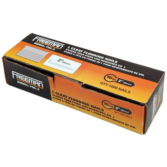 Freeman FNL-2 16-Gauge 2" Glue Collated Flooring L-Cleats (1000 Count)