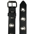 thumbnail image 4 of The Ottawa -1.5"(38mm) Black Solid Buffalo Leather Grommet Belt Handmade in Canada by Zelikovitz (44 for 42" Waist), 4 of 6