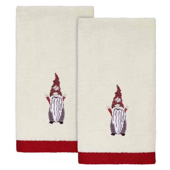 Avanti Christmas Gnomes 2-Pack Fingertip Towel Set