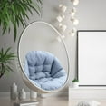 thumbnail image 3 of Thickened Hammock Swing Chair Cushion Replacement, Soft Hanging Egg Chair Seat and Back Cushions Pad Set, Waterproof Washable Indoor Outdoor Patio Garden Basket Chair Cushion Pillow, 3 of 4