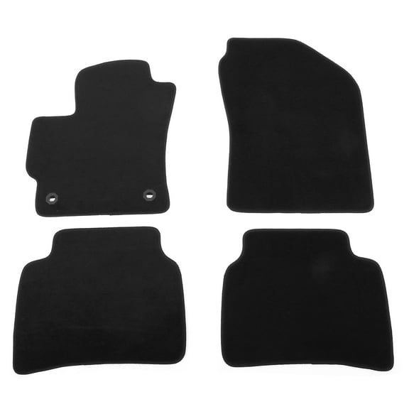 Ikon Motorsports Black Nylon Floor Mats Fits 2020-2026 Toyota Corolla Sedan, OEM Fitment Style Front & Rear Anti-slip Carpets Replacement 4PCS