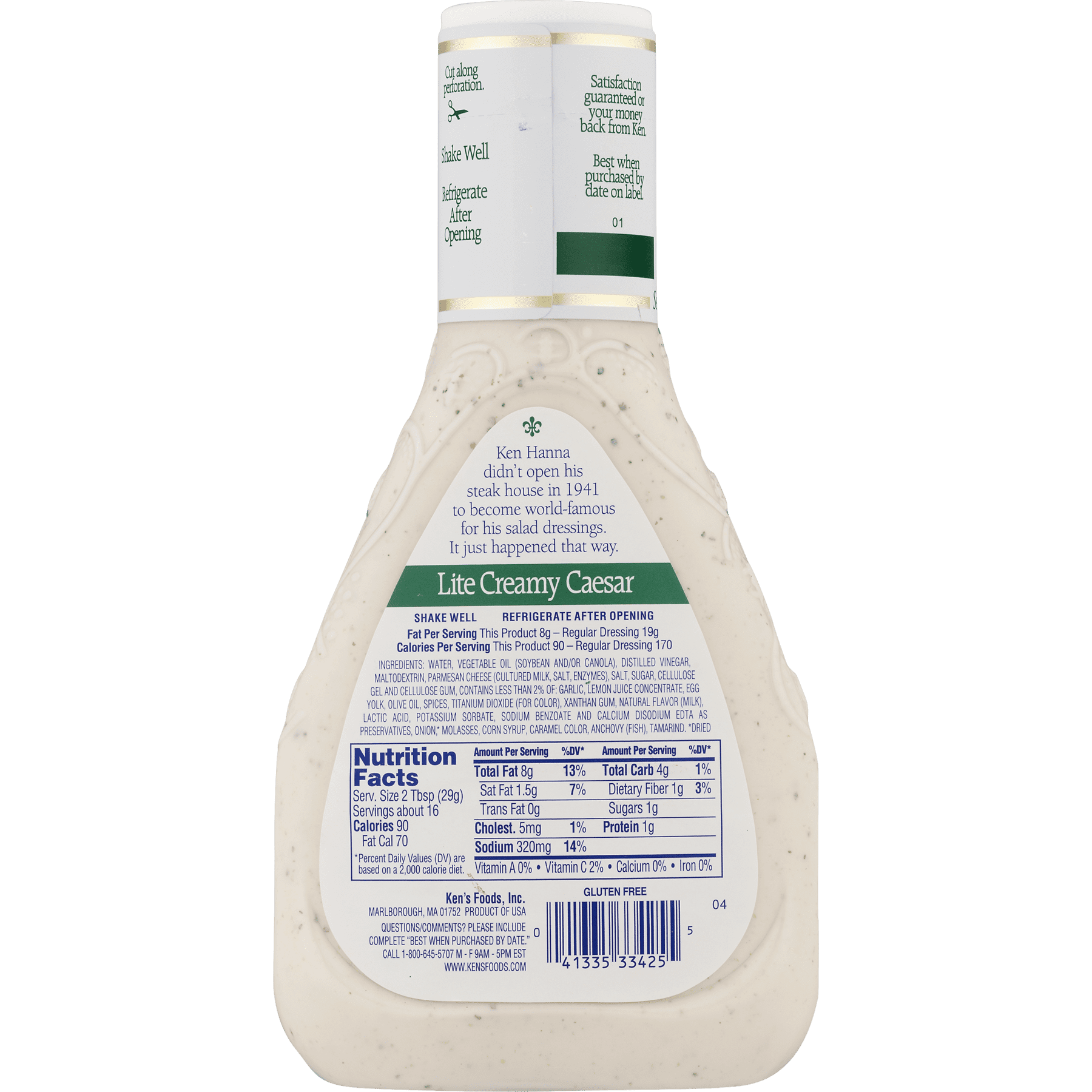 Ken S Caesar Dressing Nutrition Facts Bios Pics
