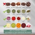 thumbnail image 7 of Electric Herb Grinder for Spice- Efficiency 3.4oz Large Grinder for Grinding Fresh and Dry Herb, Portable USB Charge with Clear Chamber, for Fruit,Spices Garlic,Meat., 7 of 7