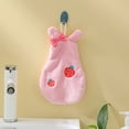 thumbnail image 2 of CSChome Hand Towel Super Absorbent Hand Towel Cartoon Shape Quick Dry Soft Coral Fleece with Lanyard, 2 of 7