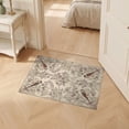 thumbnail image 2 of ODIKA 2'x3' Ultra-Soft Accent Mat, Vintage Rustic Bird Motif With Distressed Cottage Garden Floral Flowing Dynamic None Washable, Bare feet friendly, Easy Care Indoor rug for Bedside, Footrest, 2 of 7