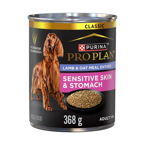 Purina Pro Plan Spécialisée Peaux et estomacs sensibles Entrée d’agneau et de farine d'avoine, Nourriture Humide pour Chiens, 368 g