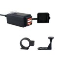 thumbnail image 1 of Cargador de motocicleta QC 3.0 Dual USB 9V-12V Cargador de motocicleta a prueba de agua Adaptador de enchufe con interruptor, 1 of 5
