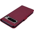 thumbnail image 4 of for Google Pixel 8 Pro Wallet Case for Women, Glitter Bling Diamond PU Leather Folio Cover with Card Slot & Wrist Strap Phone Case for Google Pixel 8 Pro Owl Red, 4 of 9