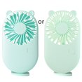 thumbnail image 1 of Ventilador de mano pequeño portátil, ventilador de bolsillo, 3 modos de viento para exteriores, oficina, viajes, verde claro, 1 of 4