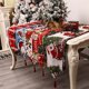 thumbnail image 5 of Christmas Table Runner Cover Cloth Xmas Tablecloth Decor Cotton Linen Dining,72x14inch, 5 of 8