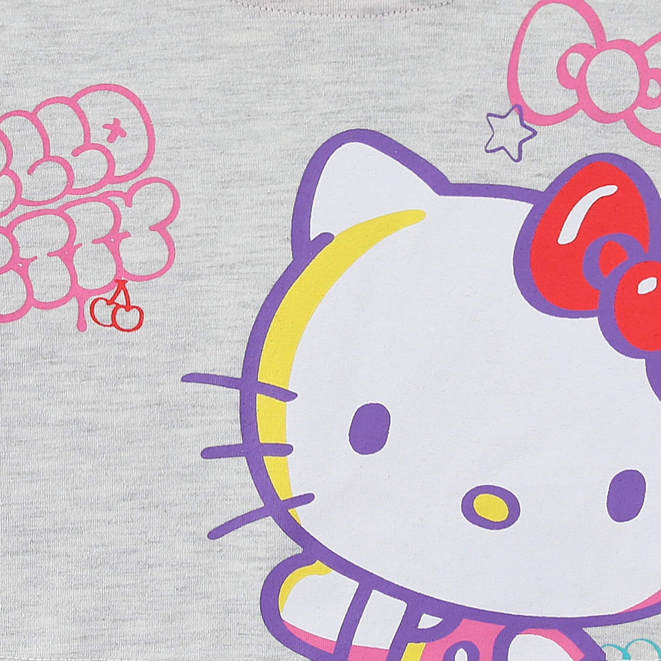 Hello Kitty Sanrio Short Sleeve Shirt and Sleeveless Dress (Girls), 2 Piece Set, Sizes 4-10