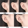 thumbnail image 5 of Gold Cartilage Tiny Hoop Earrings Set Sterling Silver Hinged Huggie Hoops for Women Men 5 Pairs, 5 of 5