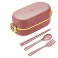 thumbnail image 2 of Drppepioner Double-Layer Lunch Box Leakproof Food Container Bpa-Free Microwave-Safe Meal Prep Storage with Compartments, 2 of 6