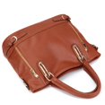 thumbnail image 3 of Women Ladies Retro Multifunction Solid Shoulder Tote Handbag Crossbody Bags, 3 of 9
