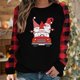 thumbnail image 2 of Tops Navideños Para Mujer Blusas de Manga Larga Moda Impreso Camiseta Suelta Cuello Redondo Casual Odeerbi ODB191231, 2 of 8