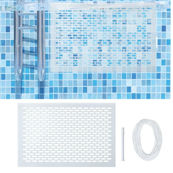 Garde-créatine pour Piscine au Sol Piscines Filet Écran de Piscine Couverture Feuilles Filet Bouclier pour Enlever les Débris des Piscines