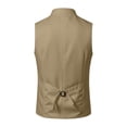 thumbnail image 5 of OOOUM Kids Vest Stand Collar Button Down Tailored Pockets Waistcoat Formal Festival School Gentleman Jacket,9-10 Years, 5 of 5