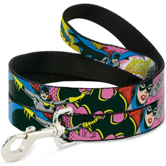 DC Comics Pet Leash, Dog Leash, Batgirl Is She Hero or Villain Batgirl In Action, 6 Feet Long 1.0 Inch Wide