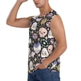 thumbnail image 3 of Lsque cartoon cute Skull star Print Men's Cotton Blend Sleeveless Muscle Shirts (S-3XL)- Moisture Wicking, Odor Protection, UPF 30+,XX-Large, 3 of 8