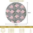 thumbnail image 3 of Pioneer Flower Floral Print Pattern Round Tablecloth 60 X 60 Inch, Wrinkle Resistant Wipeable Table Cloth for Kitchen Dining Picnic Patio Party, 3 of 6