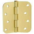 thumbnail image 3 of Bowery Hill Stainless Steel Door Hinge in Satin Brass 4 Inch 5/8 Inch 6 Pack, 3 of 5