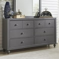 thumbnail image 2 of Cottage View Dark Gray 6 Drawer Dresser, 2 of 4