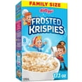 thumbnail image 3 of (3 pack) Kellogg's Frosted Krispies Breakfast Cereal, Kids Snacks, Family Breakfast, Family Size, Frosted Flavor, 17.1oz Box (1 Box), 3 of 15