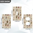 thumbnail image 7 of Yayeee Blank Wall Plate Cover 1-Gang 4.5"x2.7" Home Unused Decorative Outlet, Musical Animals Pattern, 7 of 7