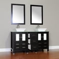 thumbnail image 2 of Leeds 60" Modern Single Bathroom Vanity Set in Black with Mirror, 2 of 5
