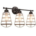 thumbnail image 1 of Costway 3-Light Vanity Light Metal Wire Cage Wall Sconce Bathroom Fixture Artist Lamp, 1 of 8
