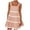 DT-Pink, variant on DailyTrove Women's Ruffled Hem Mini Dress, Short Sleeve, Casual Beach & Festival Wear, Lightweight Chiffon Blend, Fit & Flare, Contrast Hem