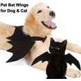 thumbnail image 5 of Halloween Dog Costume Pet Bat Wings for Adjustable Funny Cat Bat Wings Party Outfit Cosplay Apparel, 5 of 7