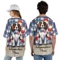 thumbnail image 5 of Patriotic English Springer Spaniel 4th of July Independence Paws All Over Print 3D Baseball Shirt Springers Dog Lover Gifts Softball Sport - 02010, 5 of 6