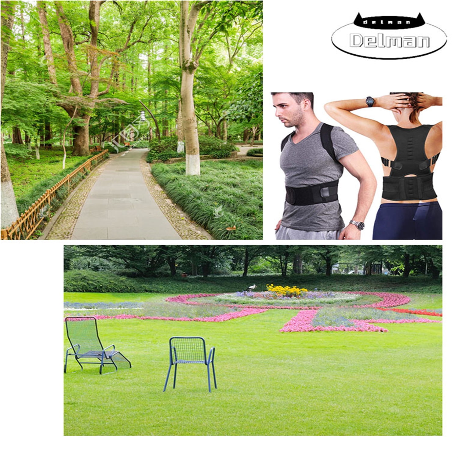 Back Posture Corrector, Adjustable Back Brace Protects Lumbar Spine