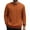 Orange(mens shirts), variant on Mens Sweaters,Cable Knit,Crew Neck,Textured,Warm Casual Tops,Soft Baggy Fit Tops,Orange,Size L