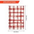 thumbnail image 2 of Rod-Free Courtyard Decorative Flag 12x18in Thick Fabric Four Seasons Universal Durable Not Easy To Fade Disassembly Convenient Indianred Checked Hand-Drawn Sketch_1, 2 of 8