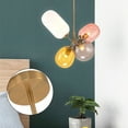 thumbnail image 3 of Fichiouy Modern Balloon Glass LED Pendant Light Kidsroom Bedroom Hanging Lamp Chandelier E27, 3 of 10