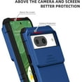 thumbnail image 3 of for Google Pixel 8 Phone Case with Tempered Glass Screen Protector Slide Camera Lens Kickstand Military-Grade Bumpers  Shockproof Protective Cover for Women Men Girls Blue, 3 of 14