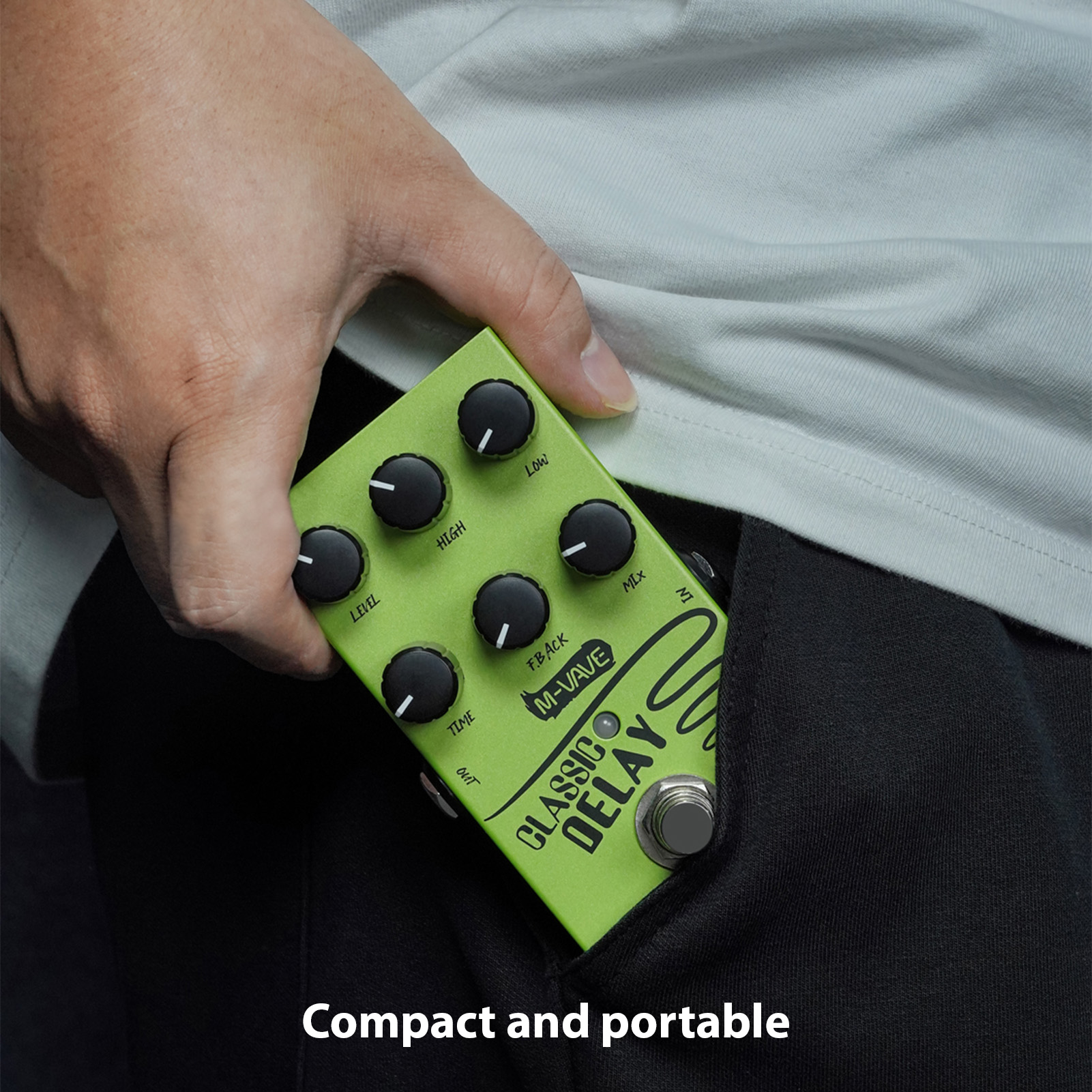 Effects Pedal,2-band Eq Pedal 2-band Delay Pedal 9v Pedal Pedal Eq And 6.35mm Input/output With 9v 6.35mm With 9v And With Vave