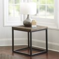 thumbnail image 2 of Steve Silver Aleka Metal End Table in Dark Oak and Charcoal, 2 of 4