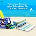 thumbnail image 4 of VALARI 100% Cotton Bath & Beach Towel | Large Turkish Beach Towels for Adults | Lightweight Quick Dry Bath Towels for Home, Pool Towels for Gym, Spa, Pool | Travel Towels | 30x60 in | Sky Blue…, 4 of 4